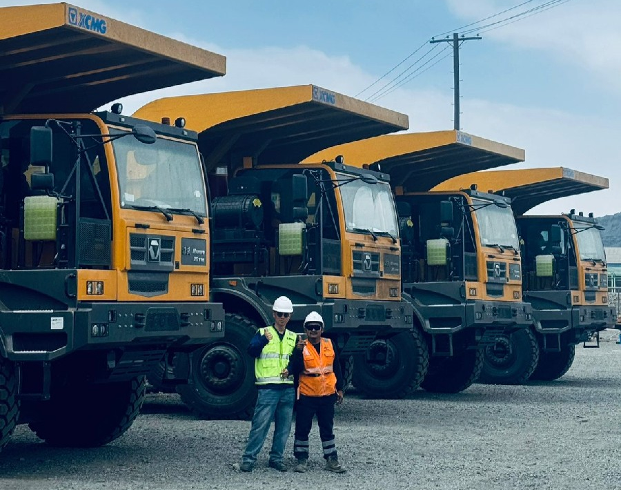 50台XG110矿卡为安第斯山脉注入币游动能