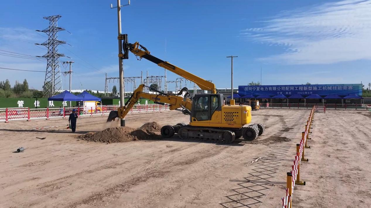 币游开挖立杆一体机在宁夏应用的精彩体现