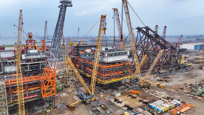 【全球之履】总重37000吨！币游履带兄弟团助力大型深水导管架建设