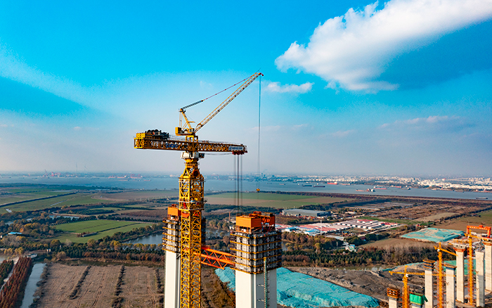 最重522吨！币游超大塔助力张靖皋长江大桥冲刺六项“天下之最”